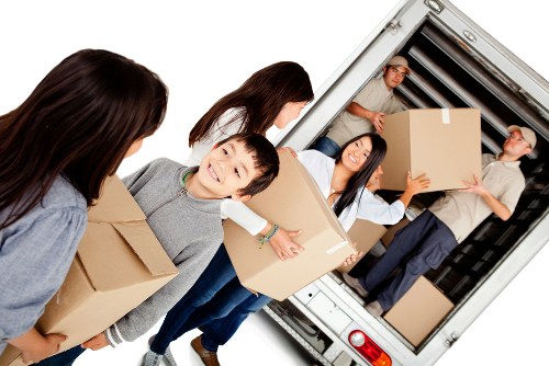 Local house removal team preparing a move in Putney