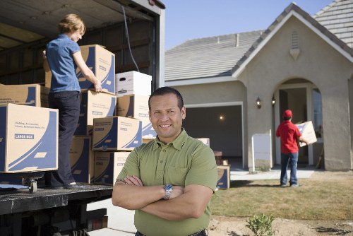 Professional office move planning and loading process