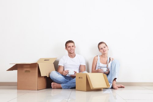 Careful furniture handling during a Putney flat removal service