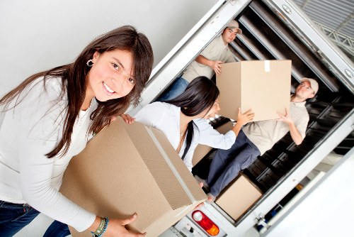 Packing and handling office equipment for a Putney relocation