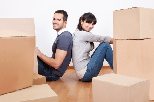 Careful handling of student belongings during a Putney house move