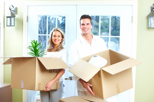 Local Putney removals vehicle during a carefully planned move